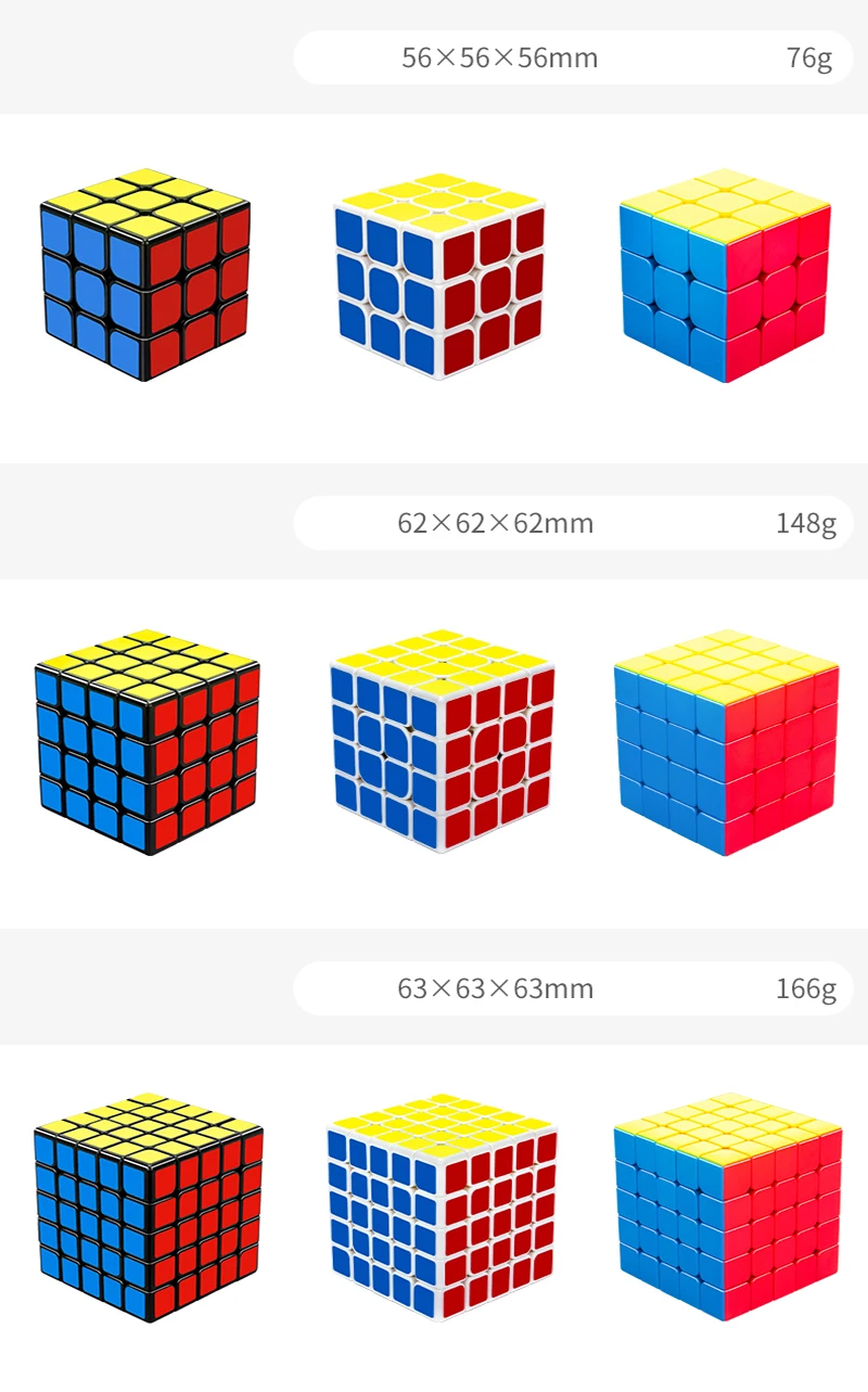 3X3X3/4X4/5X5 Спецификация магический куб скорость для карманных наклеек Головоломка Куб профессиональные Развивающие игрушки для детей/малышей