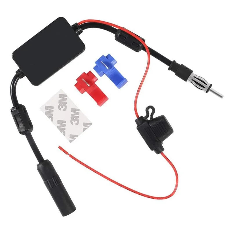 Универсальный автомобильный стерео радио FM Антенна Усилитель сигнала 12 в