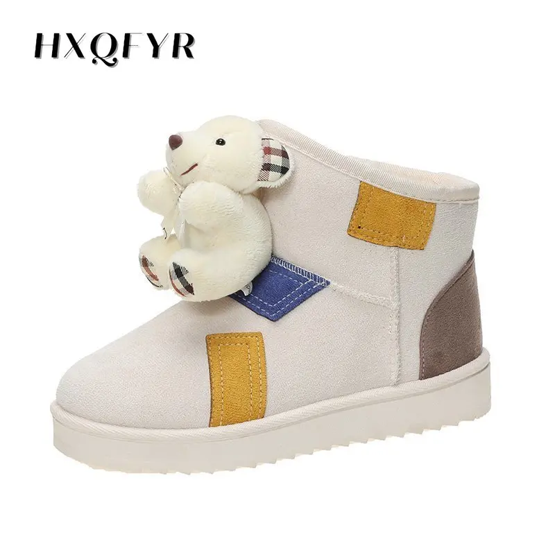 

Новые зимние женские сапоги для снега, легкие высокие ботильоны, теплые замшевые Милые Удобные женские сапоги, повседневные женские сапоги