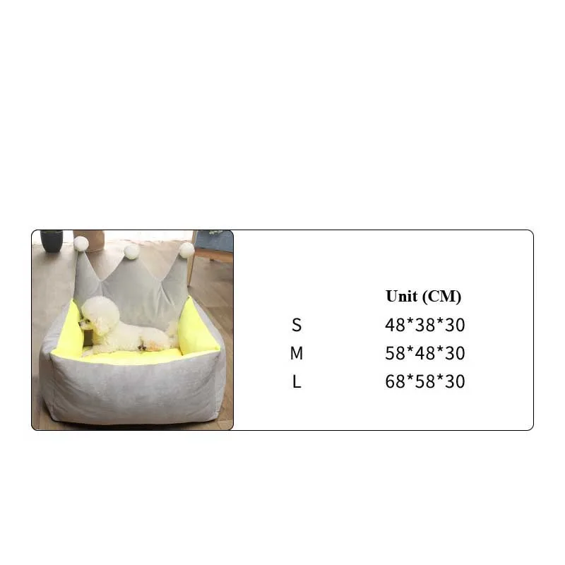 Зимний Теплый матрас для собаки из кораллового флиса съемный диван сна щенка с