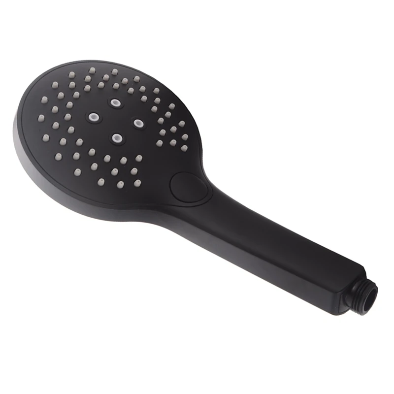 Черный кнопочный ручной Насадки для душа 3-Функция ручная Лейка из абс душ