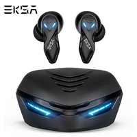 eksa gt1 tws gaming headset earbuds 38ms low latency musicgame dual mode bluetooth 5 0 wireless gaming earphone voice assistant