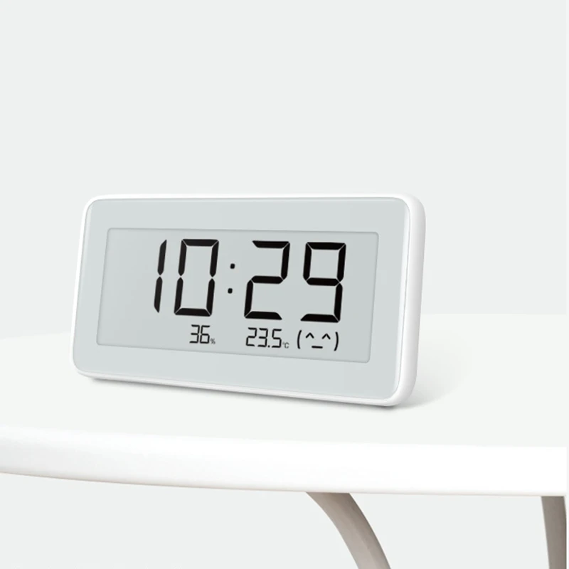 2020NEW Xiaomi Mijia BT4.0 Wireless Smart Electric Digital clock Indoor Hygrometer Thermometer E-ink Temperature Measuring Tools images - 6