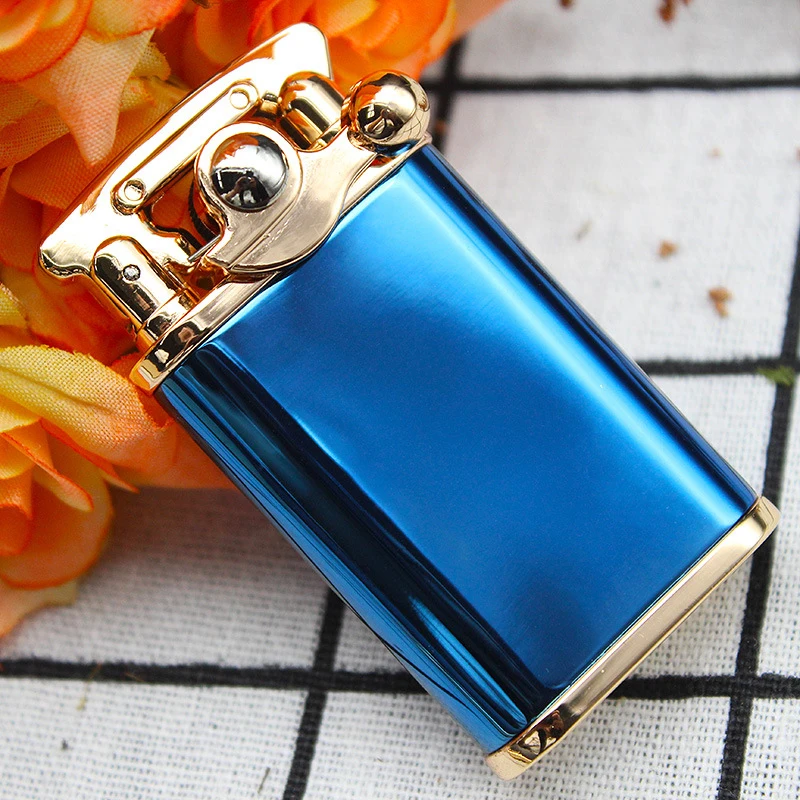 

Luxury Flint Rolling Trays Kerosene Lighter Grinding Wheel Torch Lighter Cigar Cigarette Lighter Smoking Accessories Encendedor
