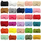 Горячая Распродажа Детская повязка на голову тюрбан с узлом для новорожденных детей повязка с бантом аксессуары для волос Прямая поставка