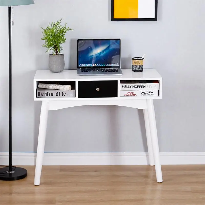 

Computer Desk Laptop Desk Writing Table Study Desk With 3 Drawers Desk Laptop For Home Office Workstation Home Furniture HWC