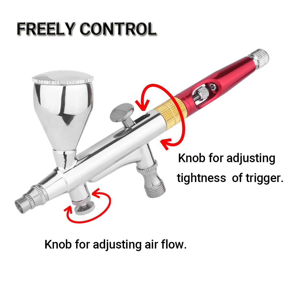 Гравитационный мини-Аэрограф Двойного действия 9 куб. См съемный стакан с
