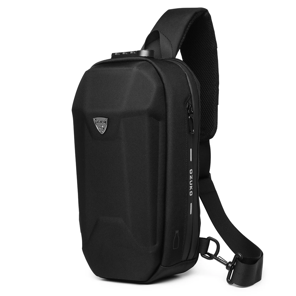 

Мужская сумка через плечо FY, многофункциональная нагрудная сумка-мессенджер для коротких поездок с USB-зарядкой и защитой от кражи, водонепроницаемая нагрудная сумка, новинка 2021