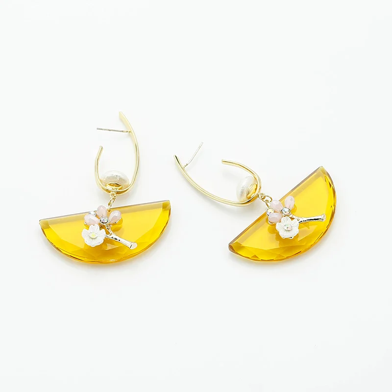 Yhpup Модные Элегантные классические корейские серьги с жемчужинами висячие