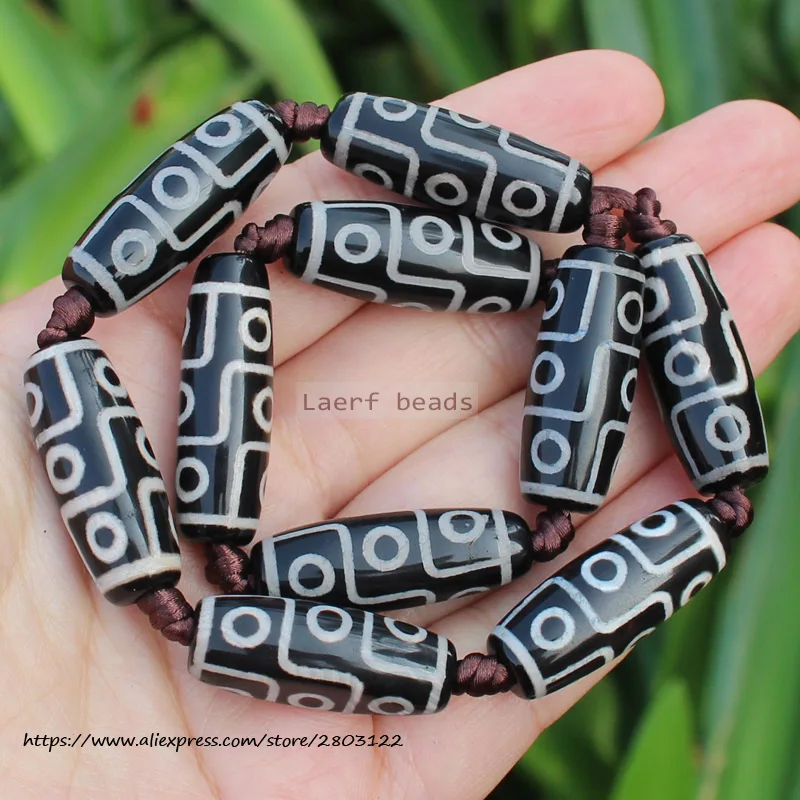 

3pcs, 28-30mm Many Pattern Black Dzi agates beads, Can Pick Different Beads for sell , For DIY Jewelry making !