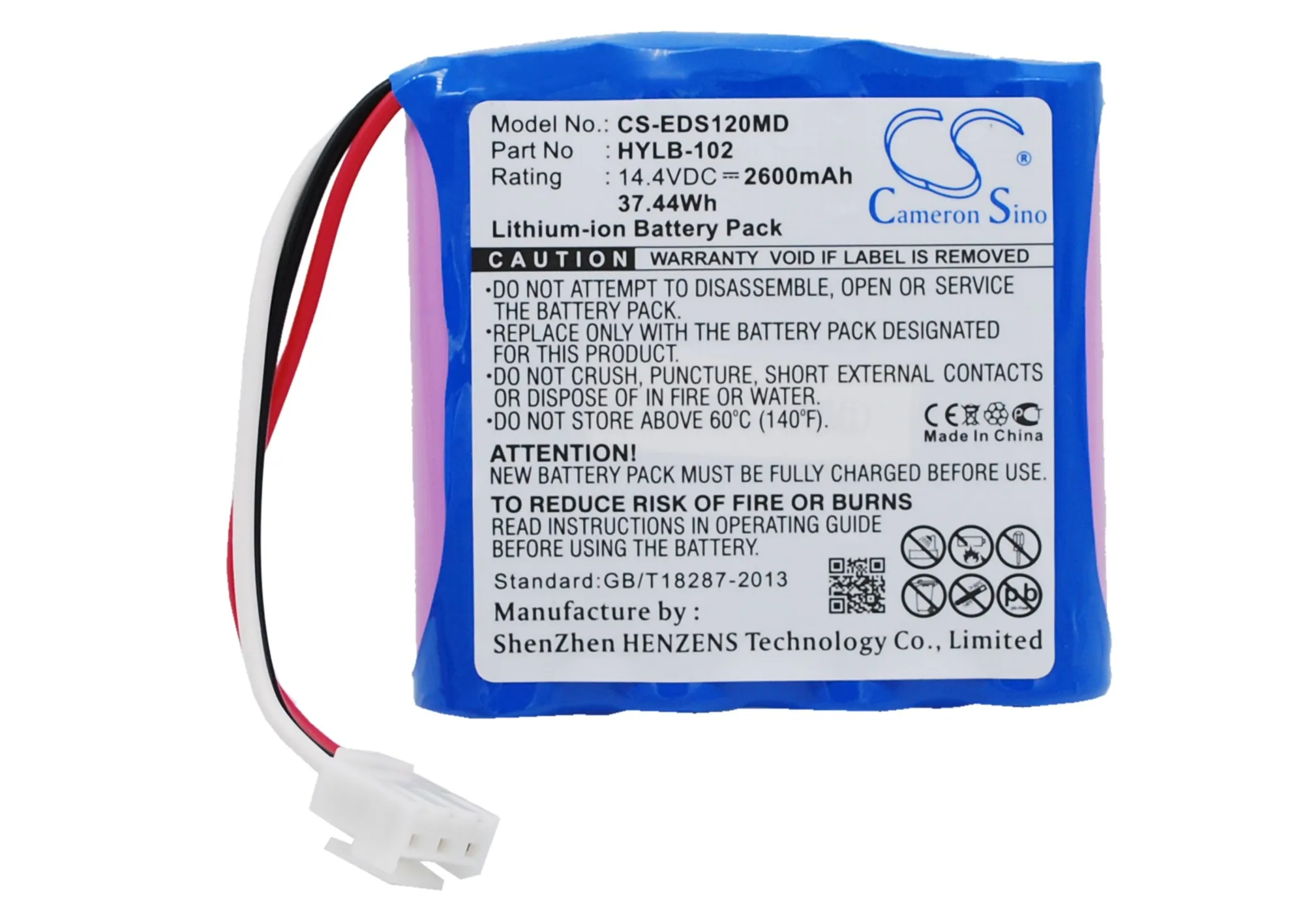 

Replacement Battery for Mindray DECG-03A, DECG-03A Elcktro Cardiogram, SE-601A, SE-601A 14.4V/mA