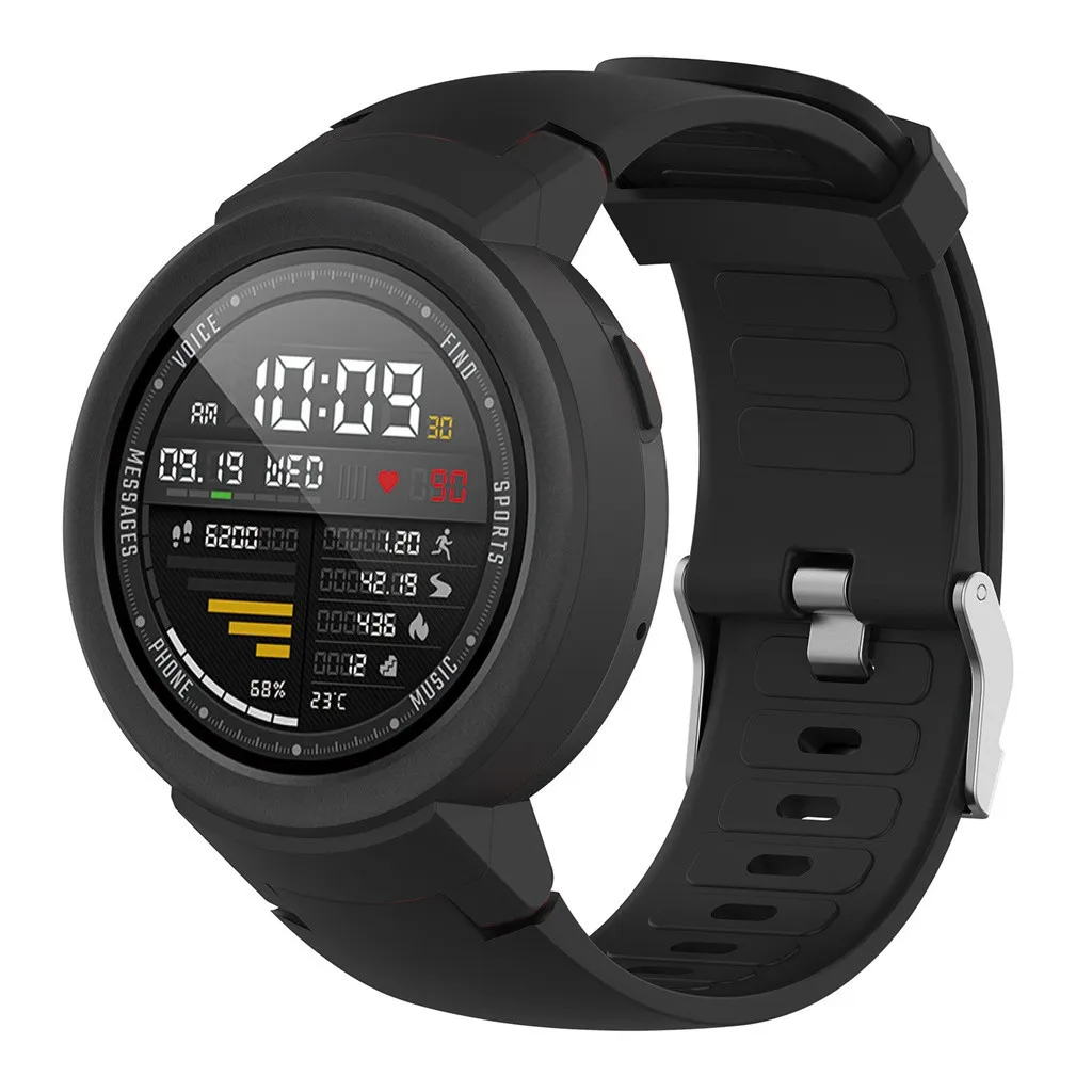 Силиконовый ремешок для часов + ТПУ защитный чехол Huami Amazfit Verge Youth Watch модный