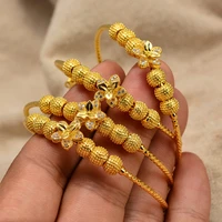 micro inlay bangles 5 27year boy girl women gold color copper ethiopian jewelry african bangle arab christmas birthday gift