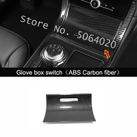 for ford edge 2018 2019 2020 interior accessories abs carbon fiber car front storage box panel decoration cover trim car styling