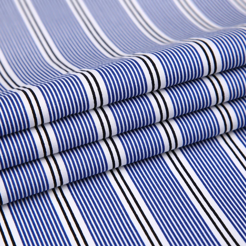 

Men's Formal Long Sleeve Pinstripe Office Shirts Comfortable Standard-fit 100 Percent Cotton Casual Button Collar Dress Shirt