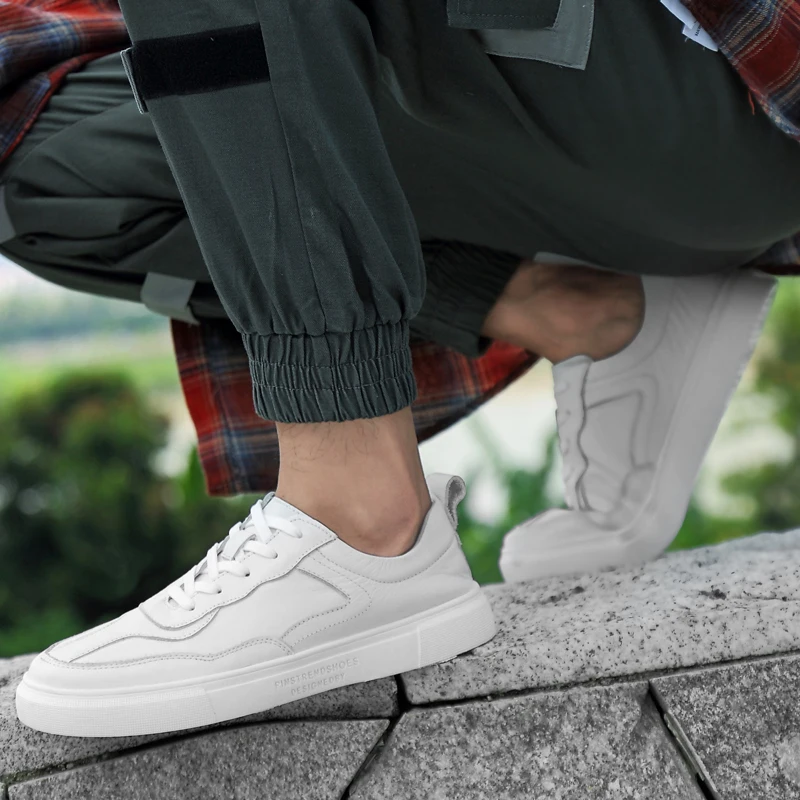 

Casual Fashion Shoes Shoes Casual Fashion Sneakers Men Leather Spring Zapatos Casuales Men's Sneaker Hombre Cuero Black Mens