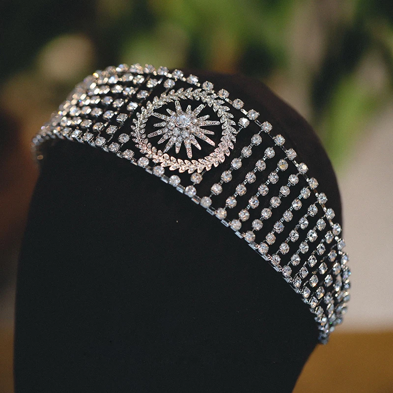 

Sparkling Crystal Brides Tiaras Crowns Bridal Headpieces Crystal Wedding Hair Accessories