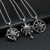 european and american hip hop star compass necklace retro punk style wild necklace fashion new simple necklace