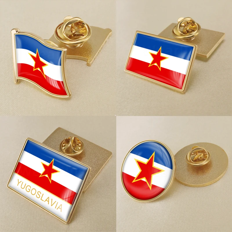 Герб Югославии карта национальный флаг эмблема брошь значки нагрудные