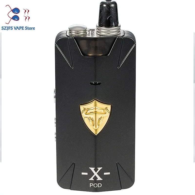 Горячая Телец X Pod-Сетчатая катушка комплект djustable воздушный поток RBA pod система 2 мл 1000 мАч 25 Вт pod mod комплект Vaping Vape Танк vs THC RDA rdta - Цвет: Зеленый