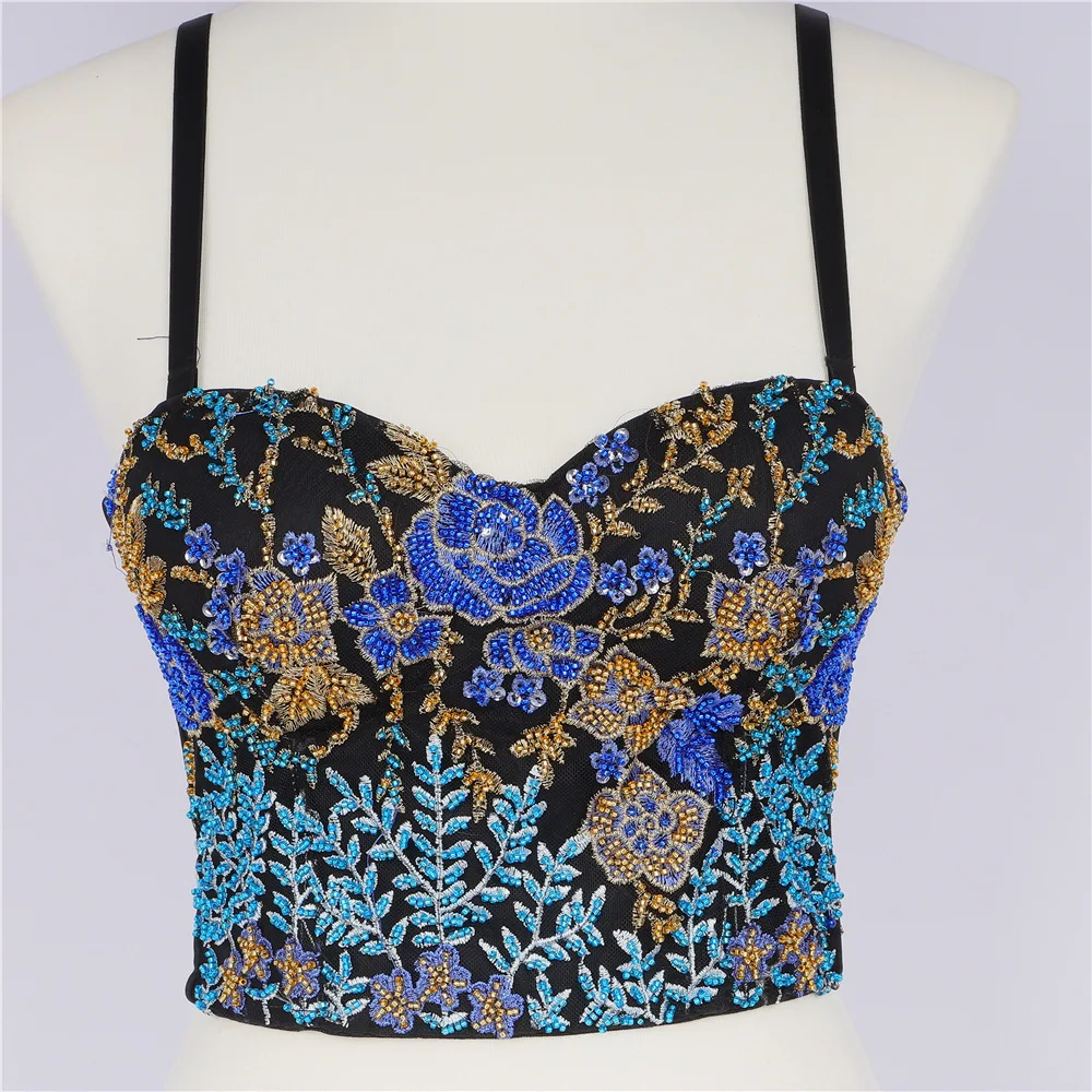 

Внешний костюм с сексуальным вырезом и открытой спиной, сексуальное платье на бретелях Женский Топ Тонкий стрейч бисером вышитое Нижнее бе...