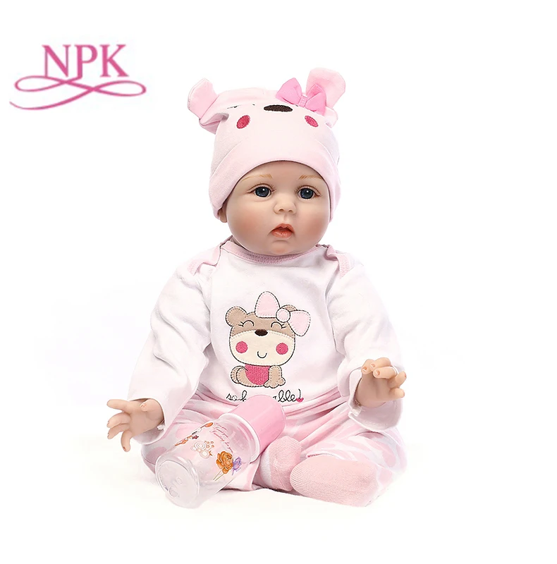 NPK куклы для новорожденных, силиконовые милые мягкие куклы для девочек, модные куклы для девочек, 55 см, 40 см