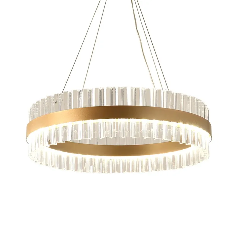 

Современная роскошная гостиная подвесные светильники простые круглые люстра для спальни ресторана креативный Хрустальный подвесной вися...