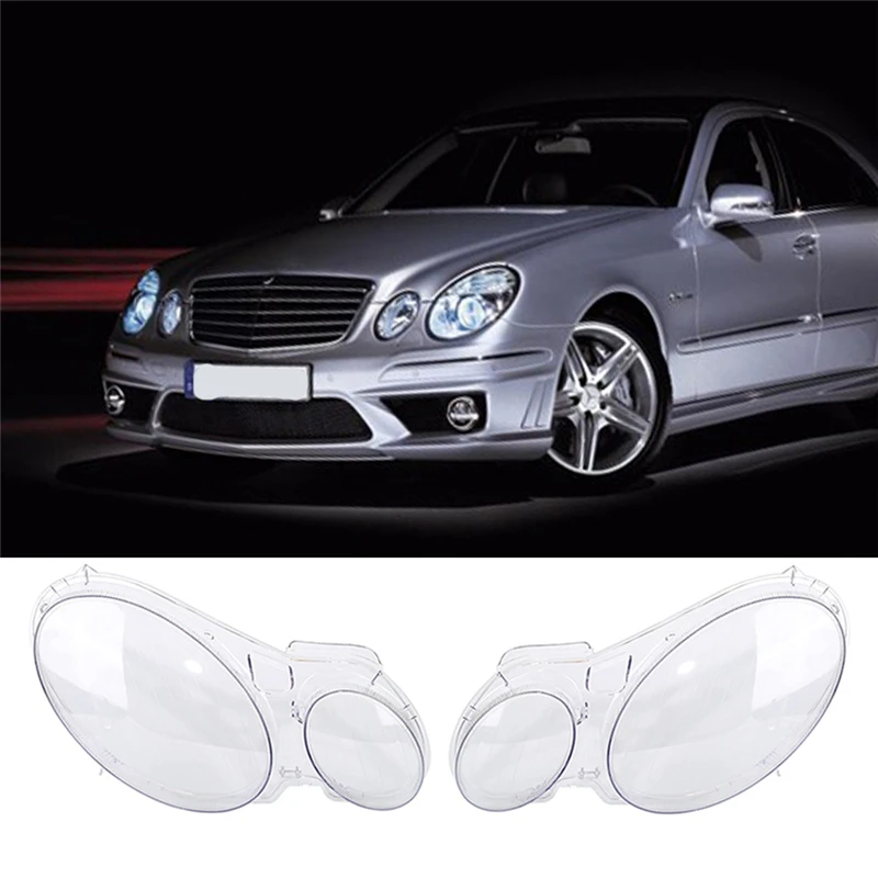Фары для автомобиля, абажур для Benz W211 E240 E200 E350 E280 E300 2002-2008, автомобильные фары, крышки, стеклянный корпус