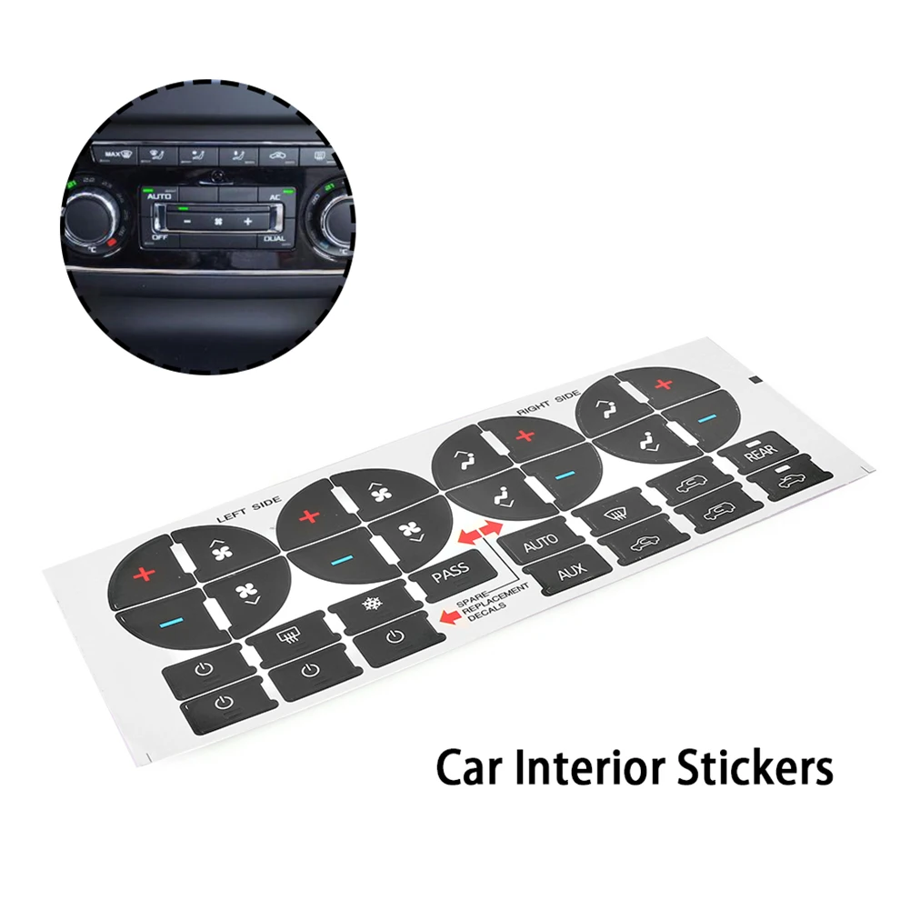 Автомобильный радиоприемник кондиционер кнопка управления наклейка ремонт