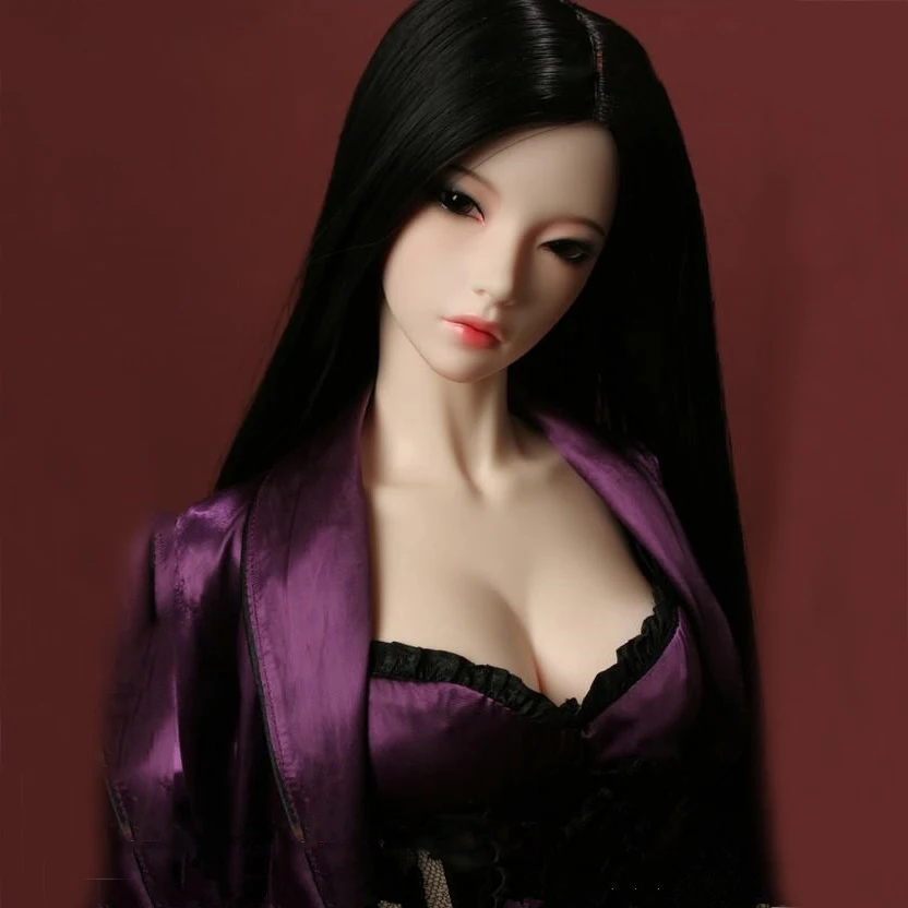 Bybrana BJD кукла парик 1/3 1/4 1/6 1/8 Разделение длинный прямой светильник серый золотой