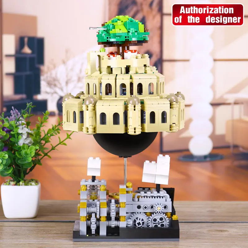 MOC Creative Series The Castle City in Sky набор Лапута совместимые Детские Обучающие блоки кирпичи