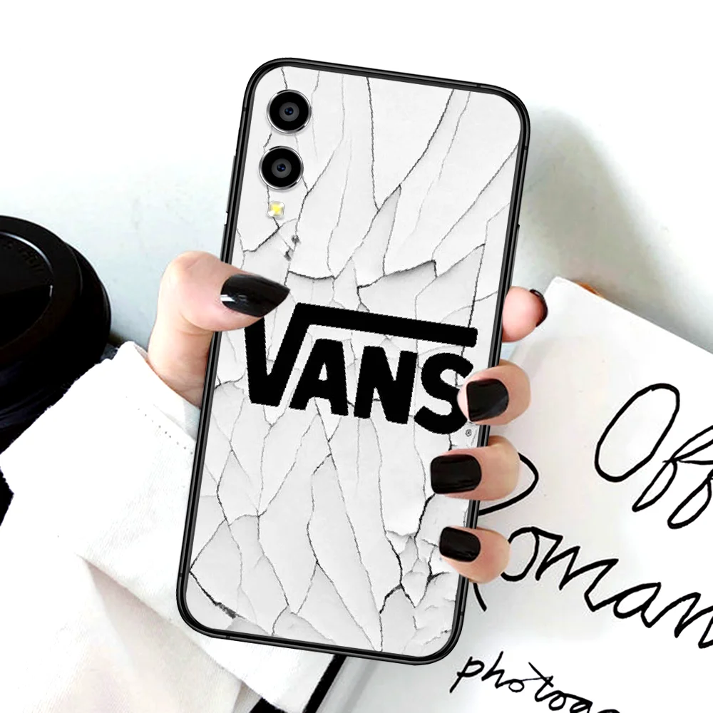 

Luxury Vans Fashion Brand Phone Case For Huawei Honor 6A 7A 7C 8 8A 8X 9 9X 10 10i 20 Lite Pro Play black Etui Soft Hoesjes