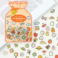 100 pcs cute stickers girlish cartoon facial expression bullet journaling accessories kawaii deco stickers aesthetic stationery