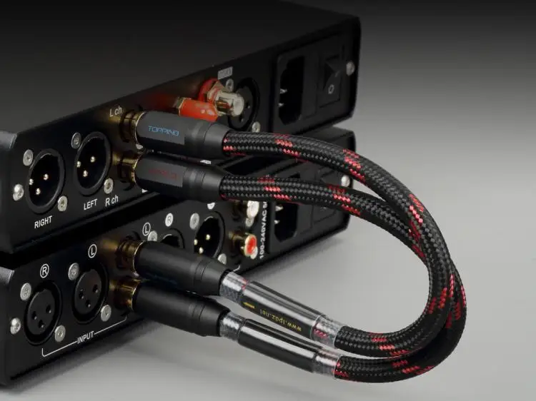 TOPPING TCR2 6N однокристальный Медный позолоченный Профессиональный аудиокабель RCA -