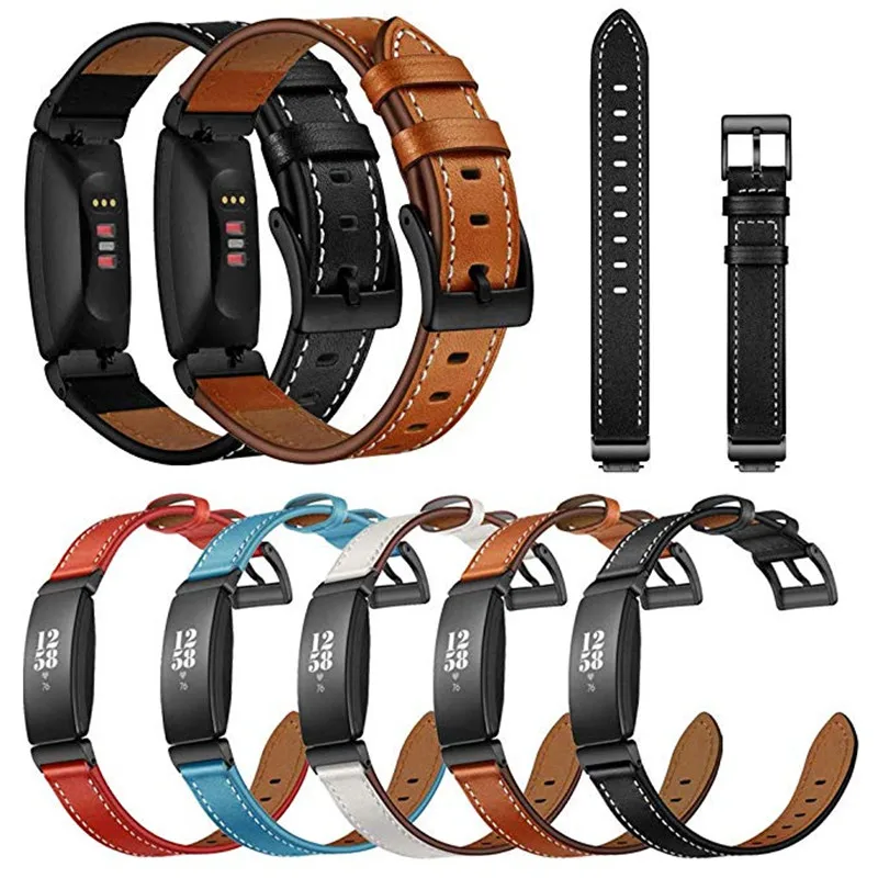 10 цветов браслет из натуральной кожи ремешок для Fitbit Inspire/Inspire Hr браслеты для Fitbit Inspire фитнес-трекер
