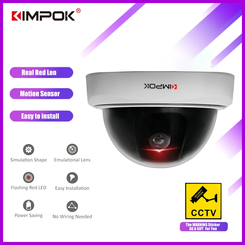 Кимпок KP 1500 имитация CCTV Камера отпугивания w/ИК светодиодный проблесковый
