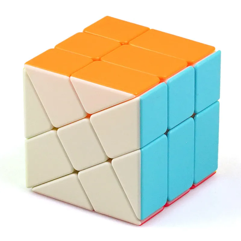 Кубик головоломка ShengShou 3x3x3 колесо для ветра неравный Магический кубик 55 мм