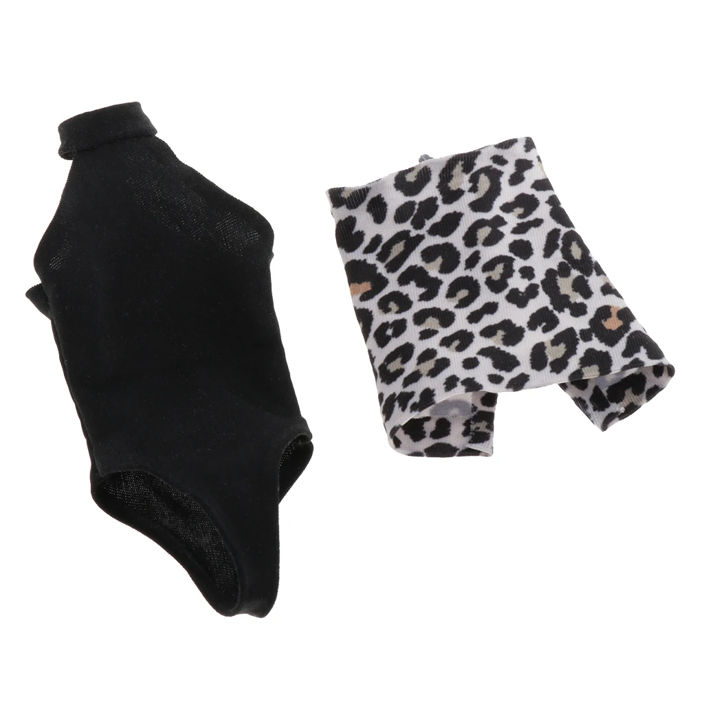 1/6 жилет и юбка с леопардовым принтом комплект одежды для детей возрастом от 12