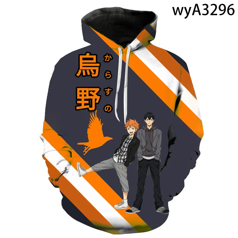

Комикс мультфильм Haikyuu печатные толстовки Модные Мужчины Женщины 3D печать уличная одежда пуловер с длинным рукавом мальчик девочка свитшот...