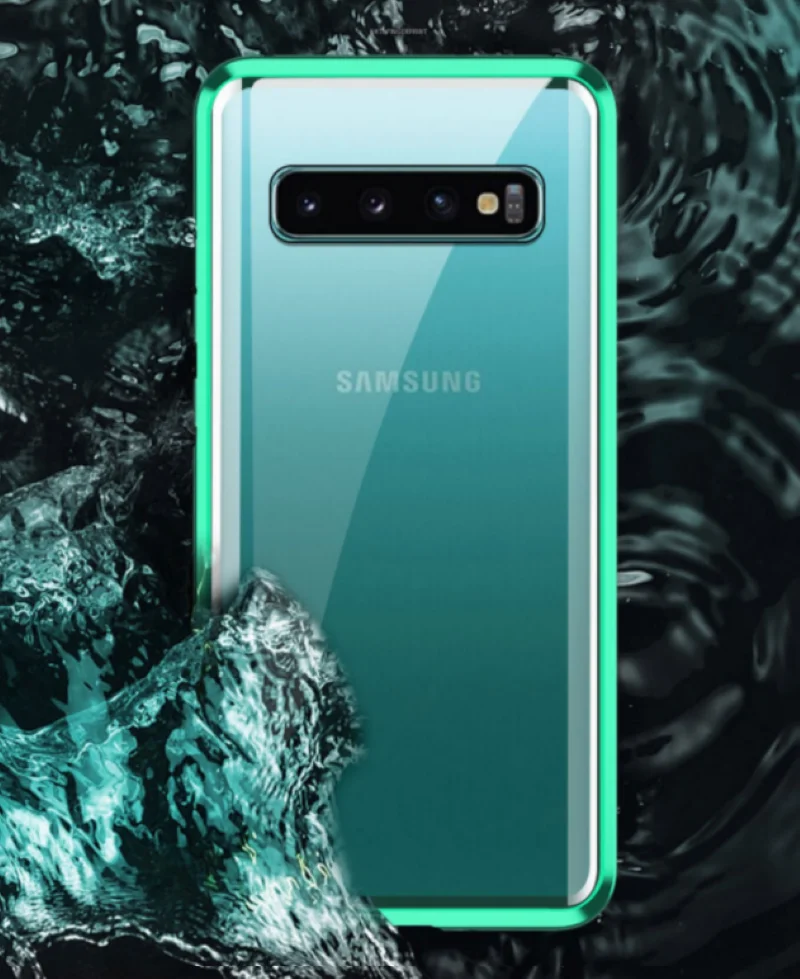 360 Передний+ задний двухсторонний 9Н чехол из закаленного стекла для samsung Galaxy ys10 S8 S10 Plus S9Plus S9 Note 9 8 чехол Магнитный