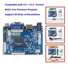 Плата контроллера LCD TTL LVDS, 30 контактов, 40 контактов, 50 контактов, поддержка мультиразрешения 1920x1080 1366x768 1024x600, плата драйвера для 4,3-17,3 дюймов