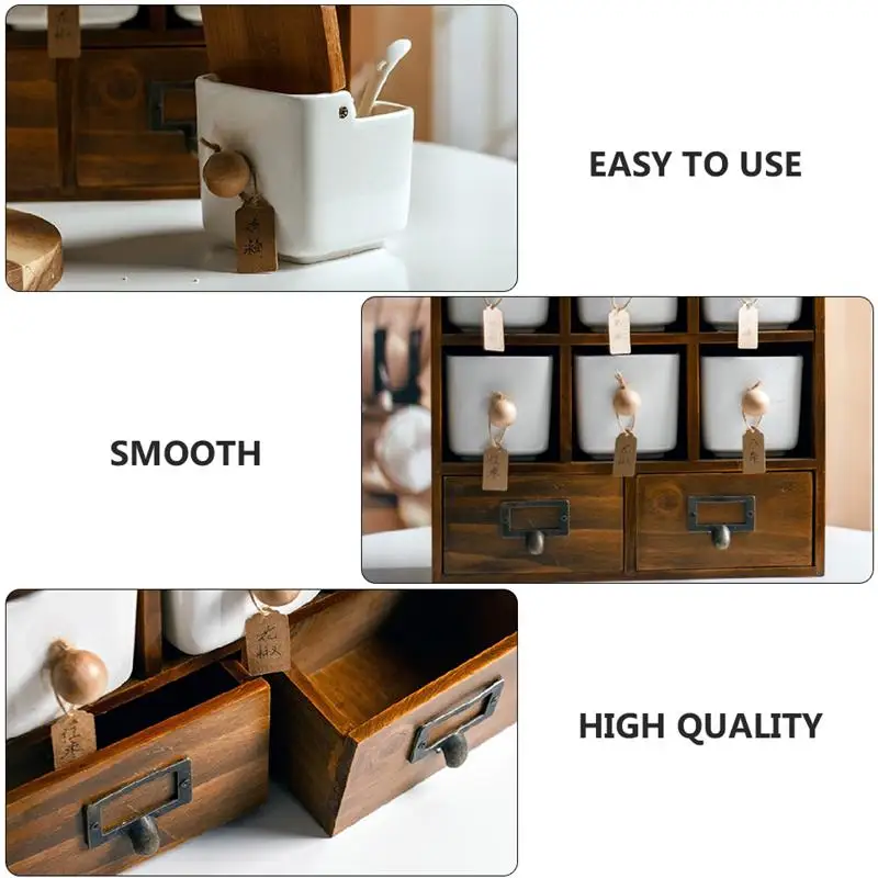 

1Set Retro Ceramic Condiment Pot Spice Pepper Seasoning Box Kitchen Supply