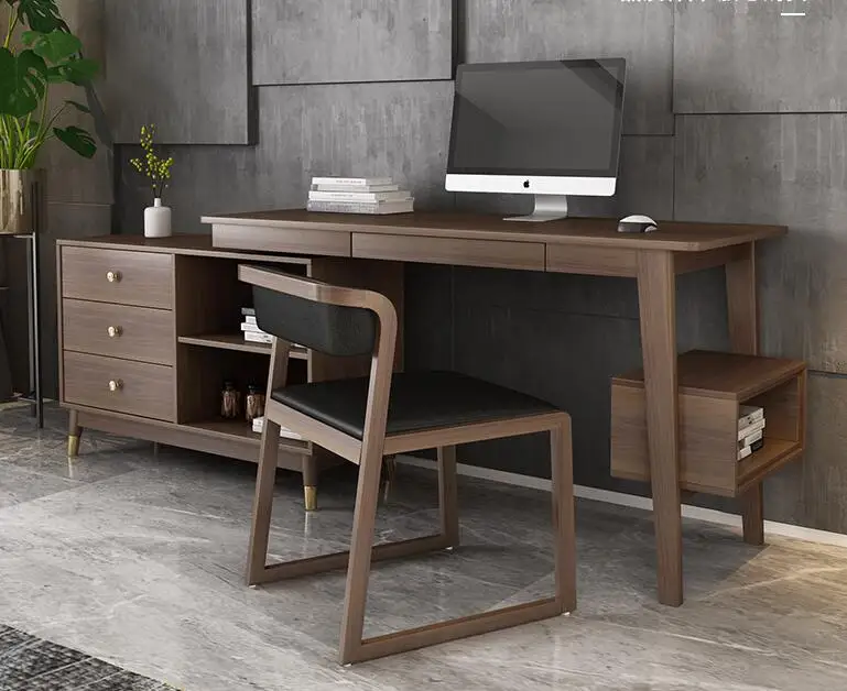 Угловой стол комбинированная книжная полка семейный простой Рабочий в