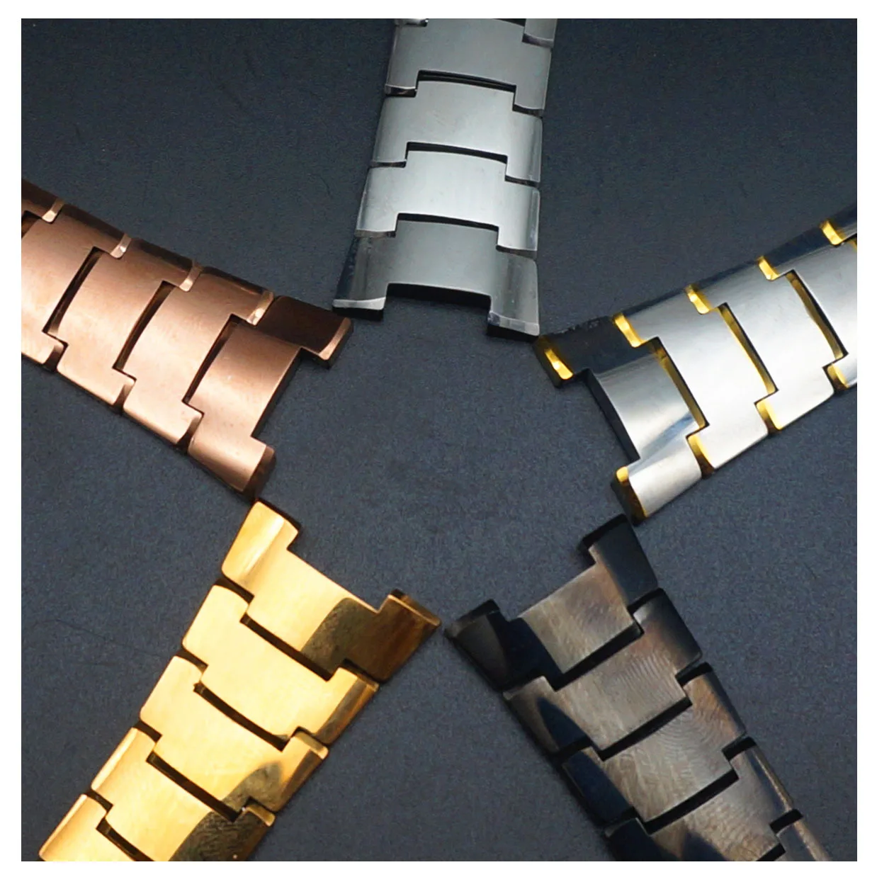 

11X22MM 7X14MM Watch Band Tungsten Steel Watch Bracelet Accessories FOR RADO Watch 6020 Butterfly Buckle Straps Bolton Notch