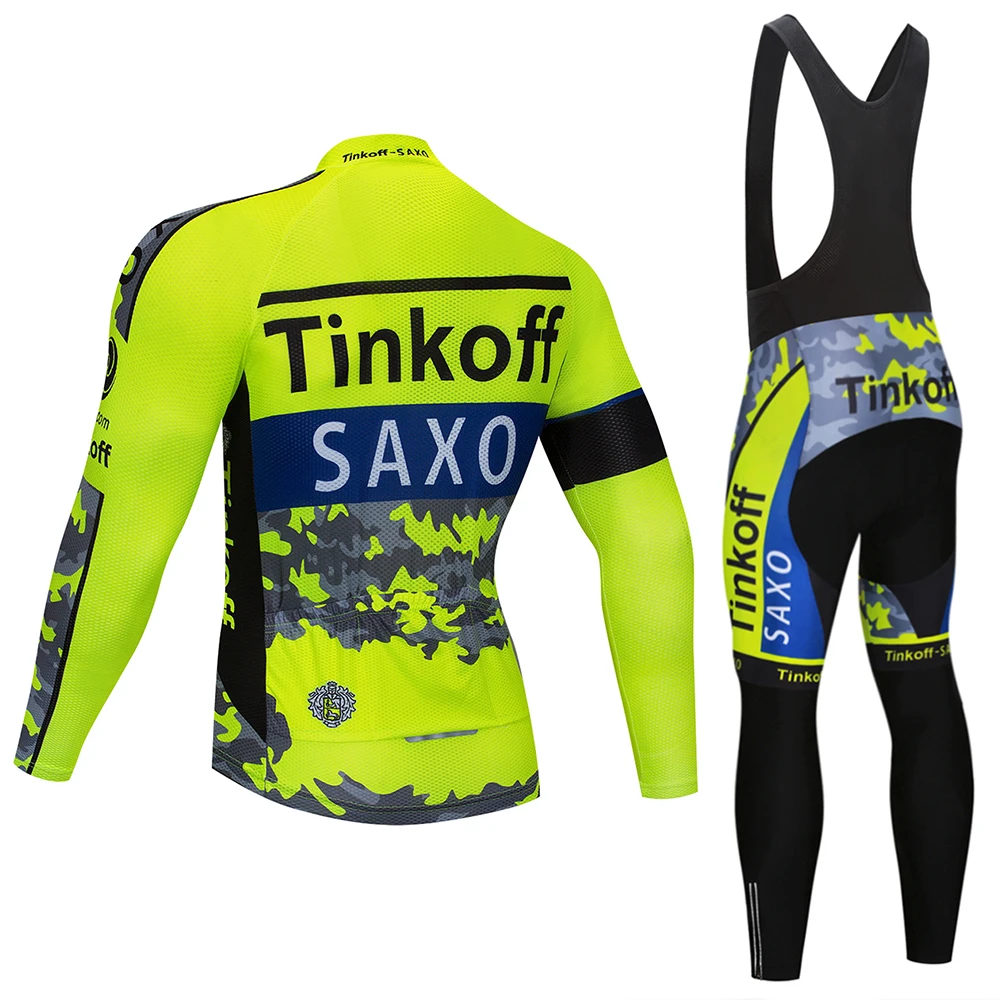 Тинькофф saxo bank с длинным рукавом Ropa Ciclismo Майки для велоспорта/осень горный велосипед Костюмы/гоночный велосипед