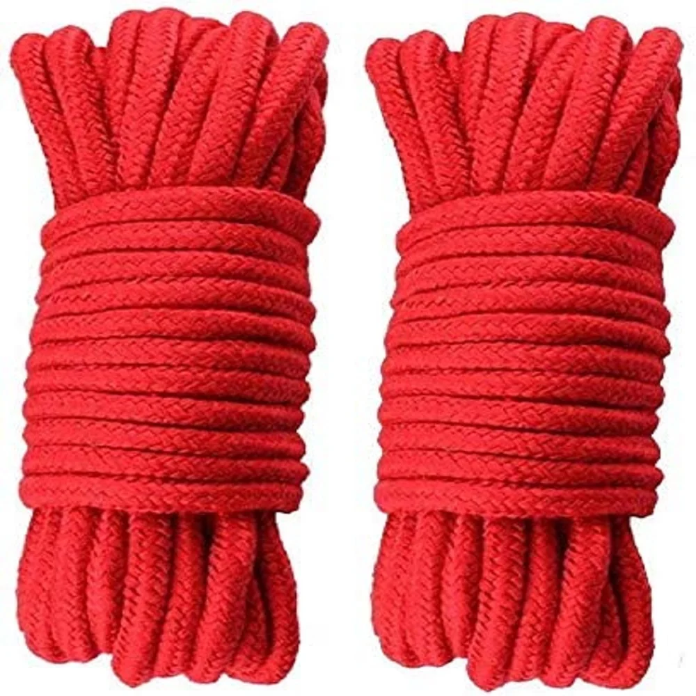 JYTOP 2pcs Soft Cotton Rope BDSM Shibari Restraints10M Cord Binding Binder Role Play | Красота и здоровье
