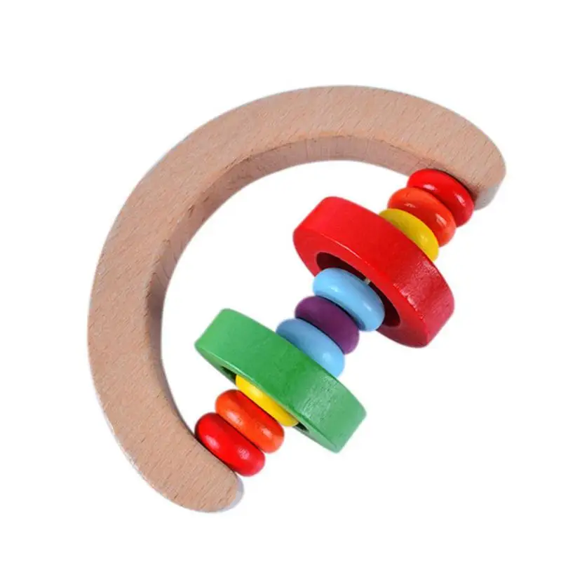 4 шт. деревянное кольцо для рук колокольчик детская кровать погремушки игрушки