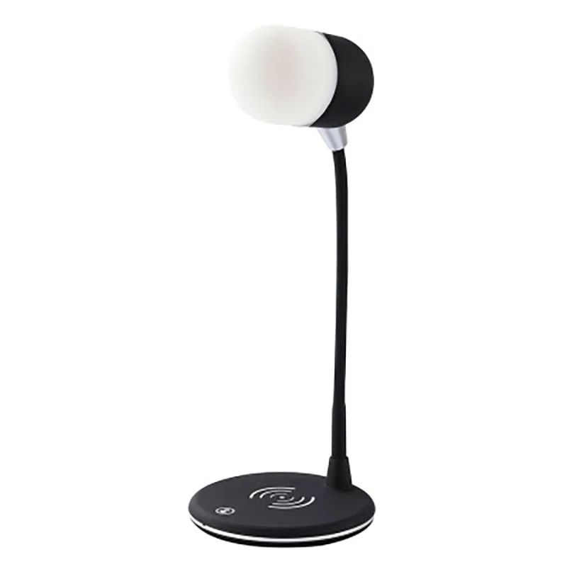 

Table Lamp Wireless Charging Bluetooth Speaker 3 In 1 10W Charger Three-gear Dimming LED 3W Bluetooth Speaker