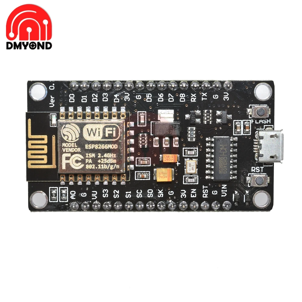 NodeMCU V3 ESP8266 CH340G ESP-12E Lua wifi Интернет вещей макетная плата CH340 с PCD антенной Micro USB