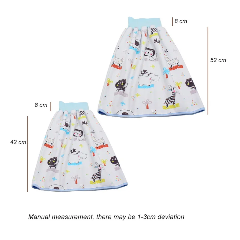 

2 In 1 Comfy Children & Adult Diaper Skirt Summer Baby Pants Absorbent Shorts Prevent Skirt Moment Leakage Mat Cover Great Gift